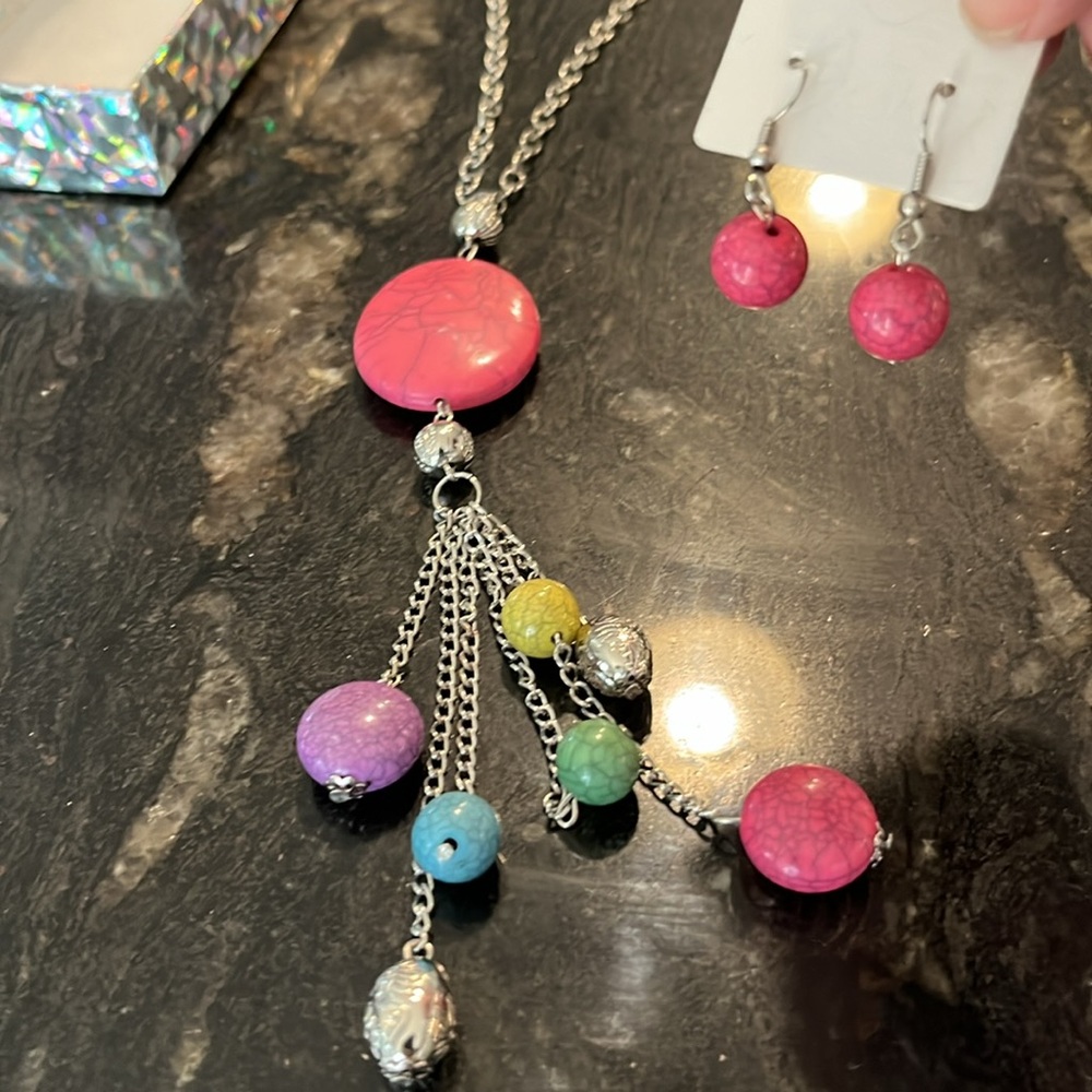 Necklace and Earrings Set NWOT